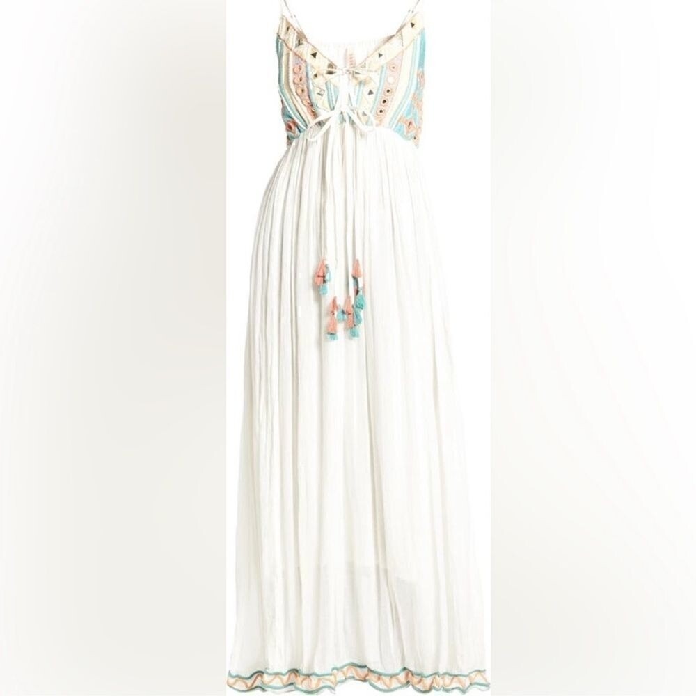 NWT Raga Anthropologie Coastland Babydoll Maxi Dress Medium - Picture 5 of 9